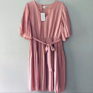 Wren & Ivory, Plush Pleated Dress